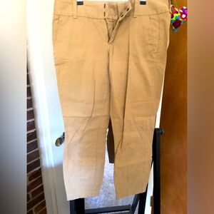 JCrew Andie Chino Pants in Tan (size 6)